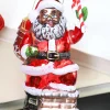 5” African American Santa Glass Ornament