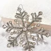 6" Antiqued Rhinestone Snowflake Ornament
