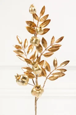 26" Antique Gold Metallic Pomegranate Stem