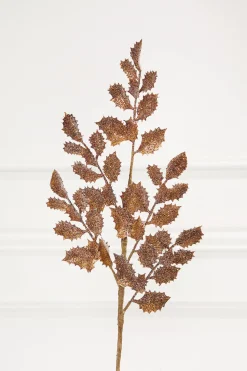 22" Antique Gold Shimmer Holly