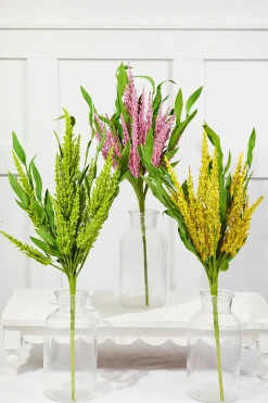 21" Artificial Spike Bush Flowers