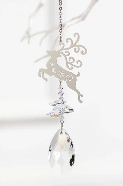4.5” Aurora Borealis Reindeer Suncatcher