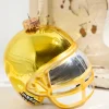 3.5" Aztec Gold Glass Football Helmet Ornament