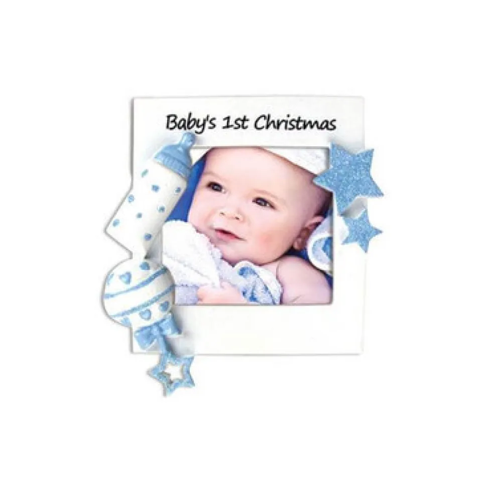 5" Baby Boy's 1st Christmas Personalizable Ornament