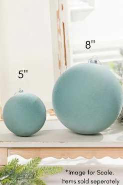 5" Ball Ornament - Frost Green