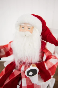 16” Bedtime Sitting Santa in Pajamas
