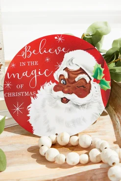 8" "Believe" Santa Sign
