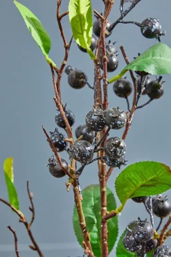 32" Berry Branch Spray - Black