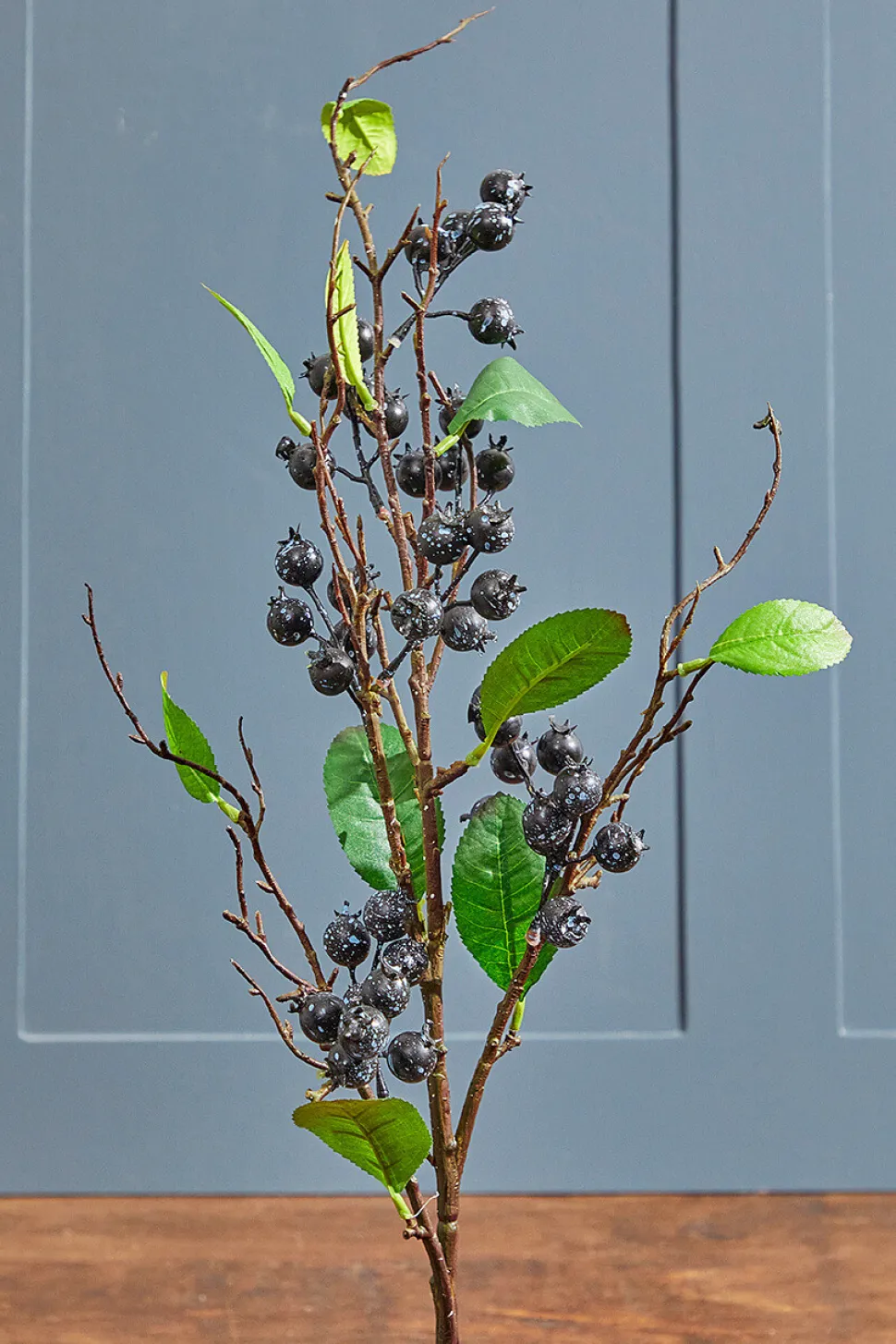 32" Berry Branch Spray - Black