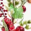 17” Berry Holly Pick - Green & Red