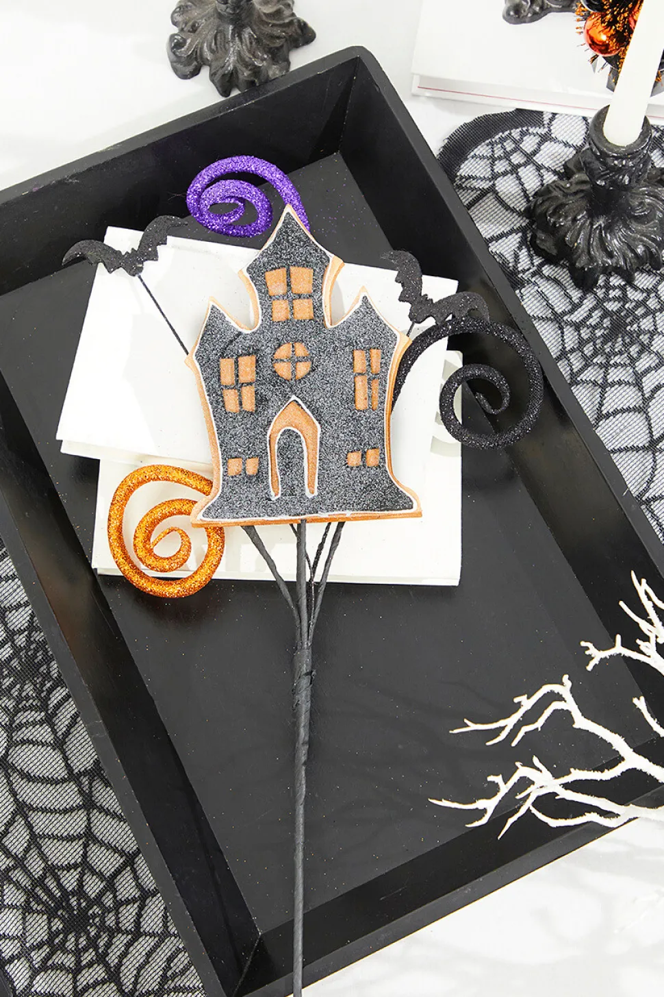 Black and Orange Haunted Mansion Spray