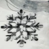 6” Black And White Buffalo Check Snowflake Ornament