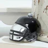 3.5" Black Glass Football Helmet Ornament
