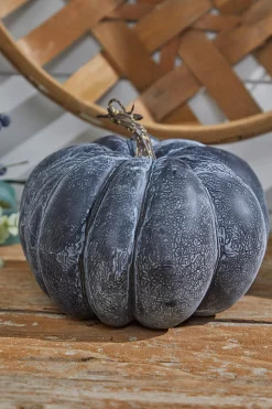 8” Black Weathered Pumpkin