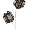 24” Black & White Buffalo Check Package Spray