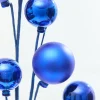 28" Blue Metallic Ball Spray