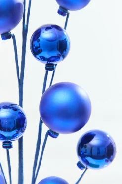 28" Blue Metallic Ball Spray
