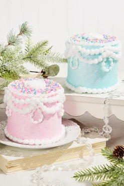 5” Blue Pastel Candy Decorated Cake Ornament