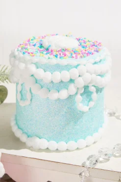 5” Blue Pastel Candy Decorated Cake Ornament