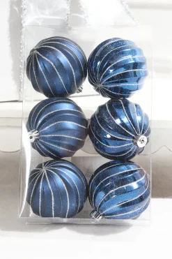 3" Blue Shatterproof Boxed Set of 6