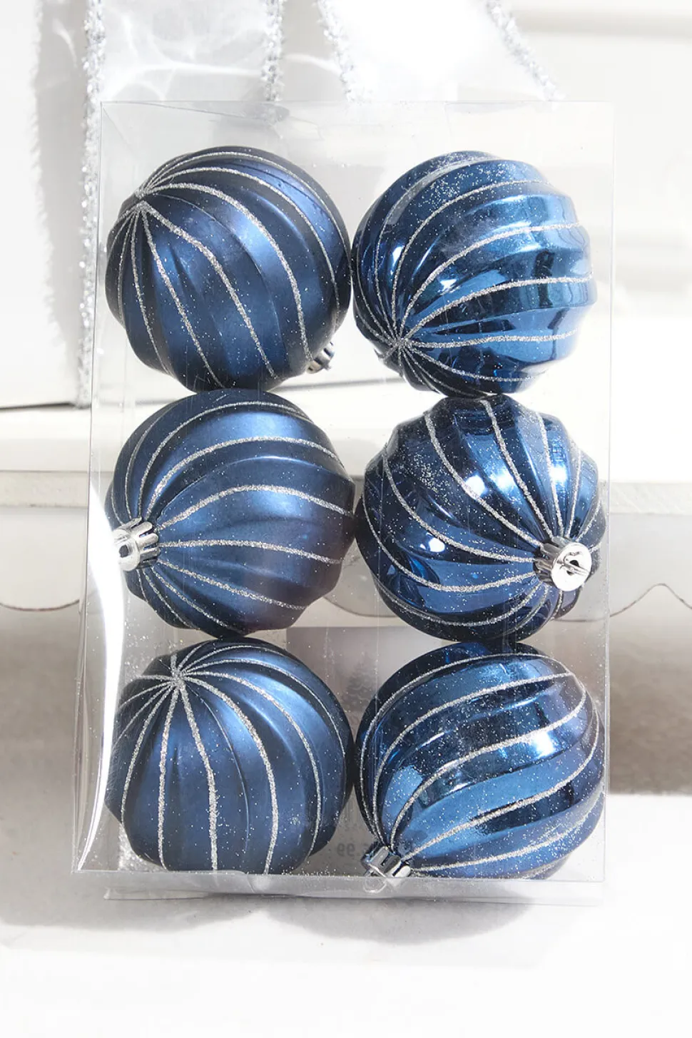 3" Blue Shatterproof Boxed Set of 6
