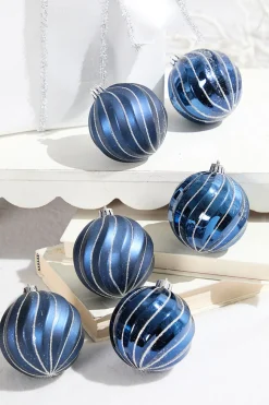3" Blue Shatterproof Boxed Set of 6