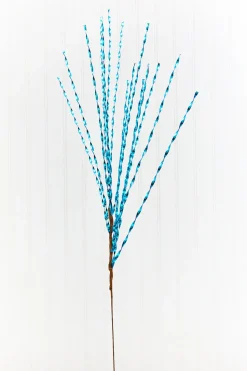 32" Blue Twisted Grass Spray