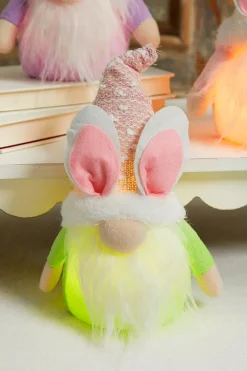 10.2” B/O Lighted Plush Easter Bunny Gnome Figurine