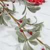 29” Boxwood Berry Spray - Red & Green