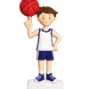 4" Boy Basketball Player Customizable Ornament