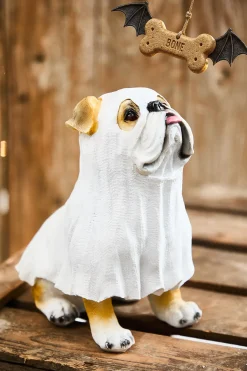 9" Bulldog Ghost Tabletop Halloween Figure