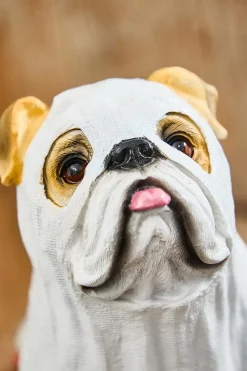 9" Bulldog Ghost Tabletop Halloween Figure