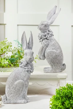 13" Bunny Resin Figure