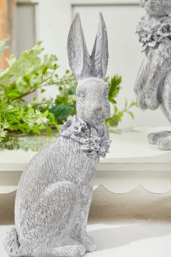 13" Bunny Resin Figure