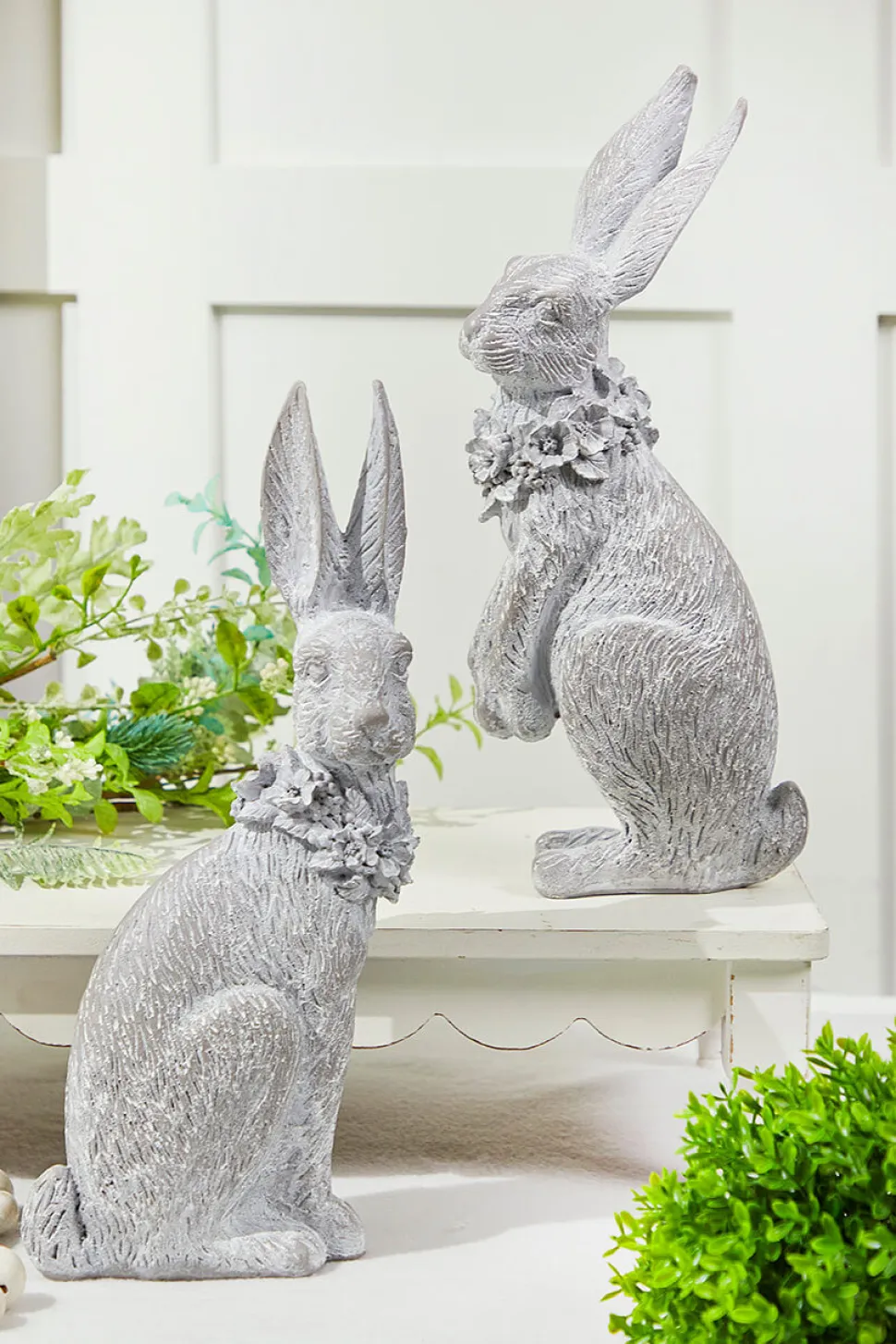 13" Bunny Resin Figure