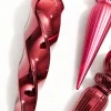 12" Burgundy Finial Boxed - Set of 4