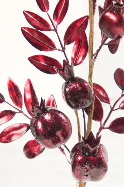 26" Burgundy Metallic Pomegranate Stem