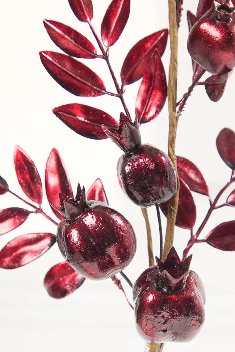 26" Burgundy Metallic Pomegranate Stem