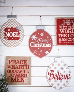Burlap Ornament Wall Hangings