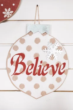 Burlap Ornament Wall Hangings