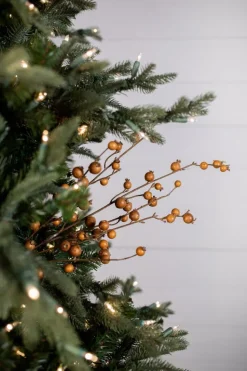 30” Butternut Pomegranate Christmas Spray (Weather Resistant)