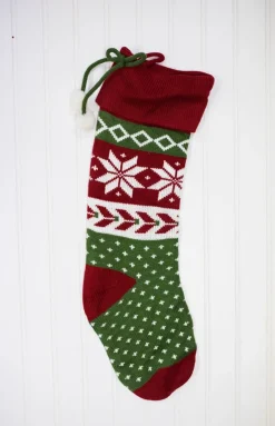 21” Cable Knit Sweater Stocking
