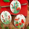 5" Cardinal Ceramic Ornament