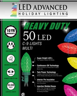 C9 Faceted Multi 50 LED Light Set