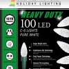 C6 Faceted Pure White 100 LED Light Set