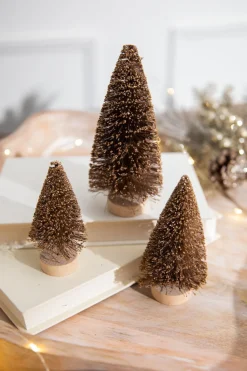 5” Champagne Bottle Brush Tree