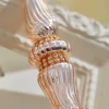 12" Champagne Glass with Jewel Band Icicle Ornament