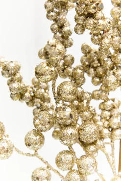 20" Champagne Glitter Berry Spray