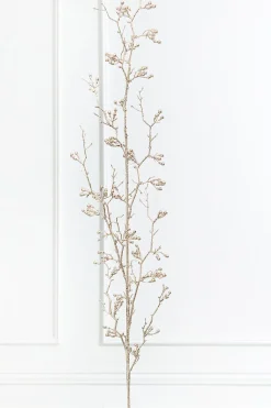 56.5" Champagne Glitter Berry Weeping Spray