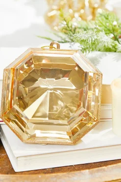 6” Champagne Jewel Ornament